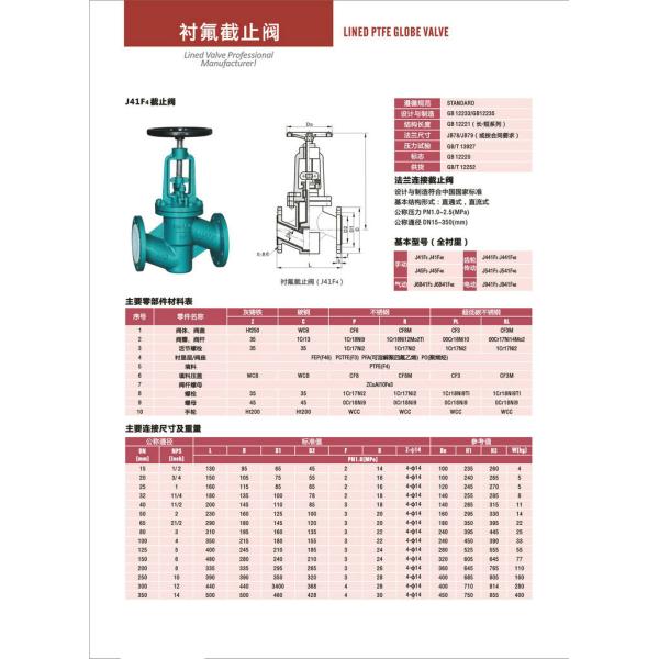 PE Lined Steel  Ball valve Butterfly valve check valve Fluorine stop valve Fluorine lined pipe fittings Fluorine
