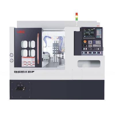 Heavy Duty Slant Bed Dual Turret Cnc Lathe With Live Tool Holder