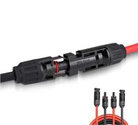 Matériau isolant TPE Connecteur féminin Cable d'extension d'énergie solaire disponible