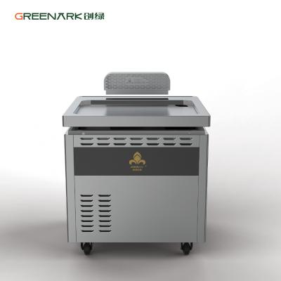 Commercial Kitchen Equipment 4.5KW Multifunction Induction Flat Fryer Teppanyaki Grill with Cabinet
