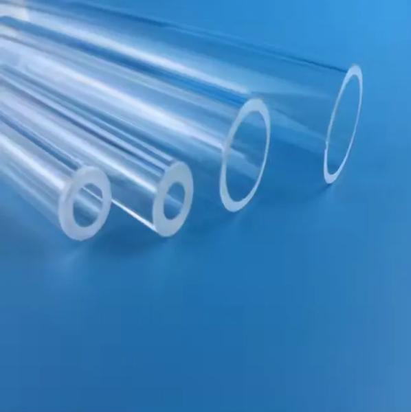 Solar Photovoltaic High Purify Customized Polished Transparent Glass Quartz Tube With Ozone Content Ozone Free