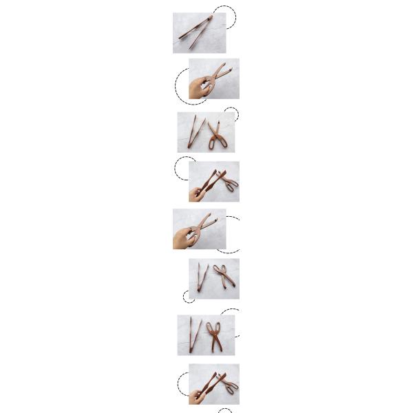 Creative Wooden Cooking Utensils Multipurpose Bread Clip Kitchen Food Scissors