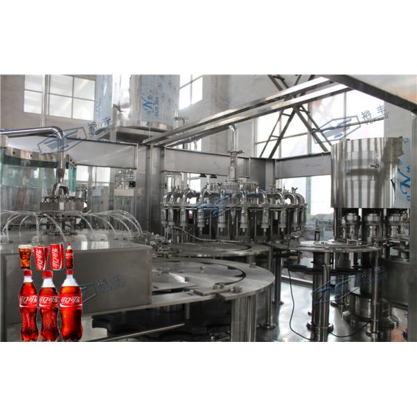 Automatic 8000BPH Plastic Soft Drink Filling Line For Carbonated Drinks