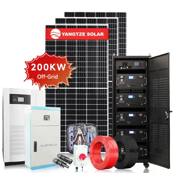 200KW Commercial Off Grid Solar System Kit OEM For Home