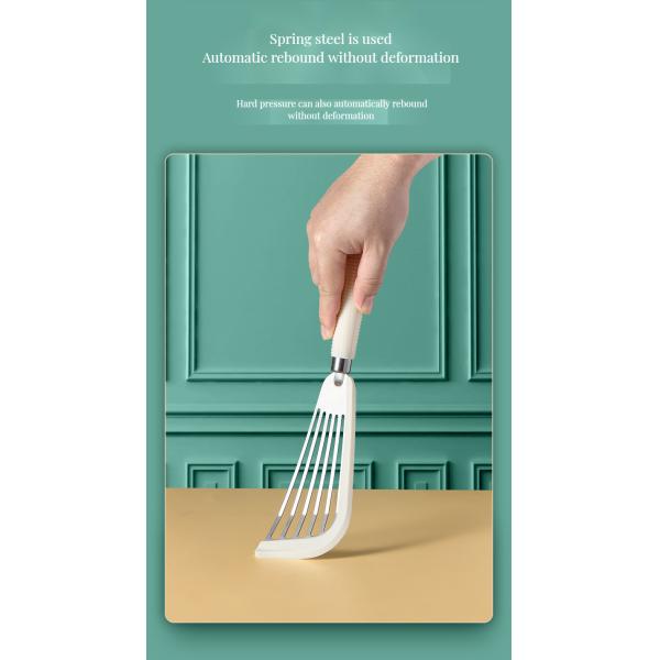 Versatile Stainless Steel Slotted Fish Spatula Heat Resistant Turner for Nonstick Cookware