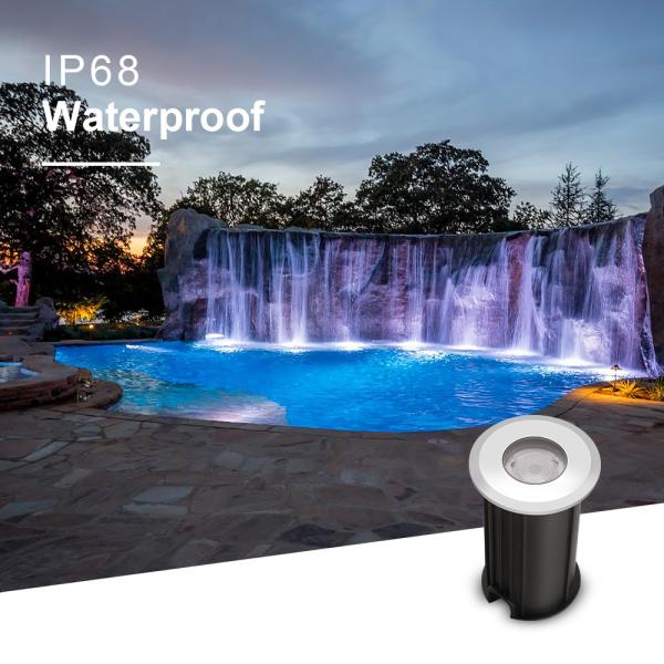 1W 2W Swimming Pool Underwater Light Recessed Type DIA 42mm For Pool Pond Decoration