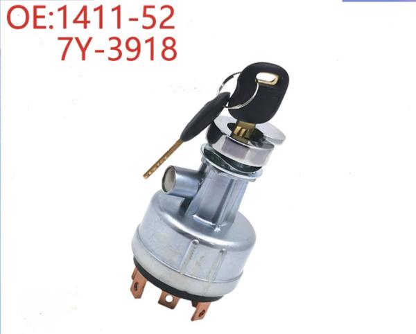 Commutateur d'allumage 1411-52 / 7Y-3918 pour les excavatrices CAT320 / CAT307