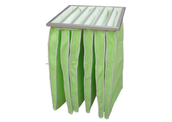 Filtro de ar de bolso resistente à umidade Estrutura de liga de alumínio de aço galvanizado para sistemas HVAC