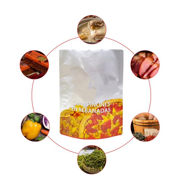 Aluminum Foil Vacuum Food Retort Pouch For Pasteurization At 121 Degrees