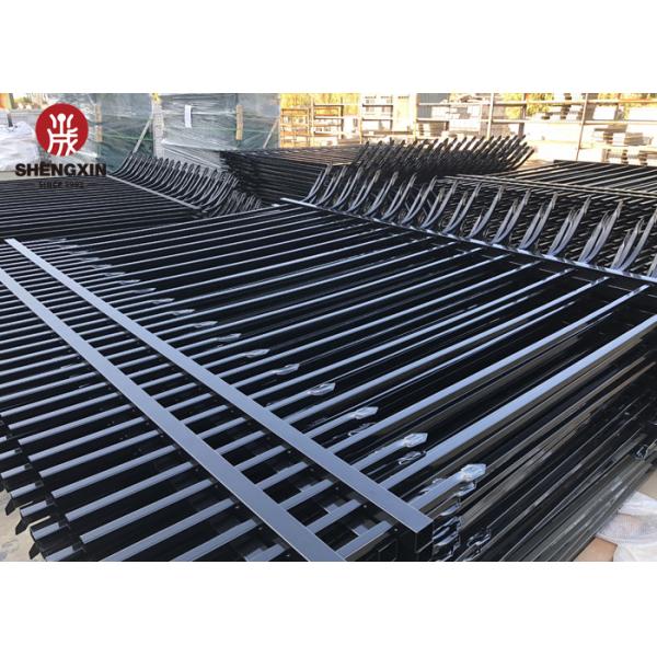 Heat Treated 1.8m Steel Fence Panel Steel Picket Fence