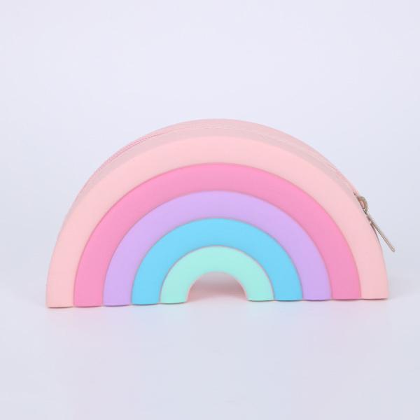 Радужная сумка с плечом, сумка с игрушками, сумка с сенсорными силиконами, сумка для девочек, карандаш для ручки, детские подарки.