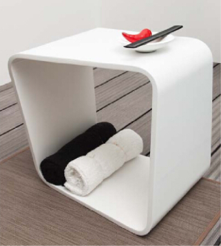 Modern Design  Bathroom Shower Seat Anti Yellowing  High Polishing