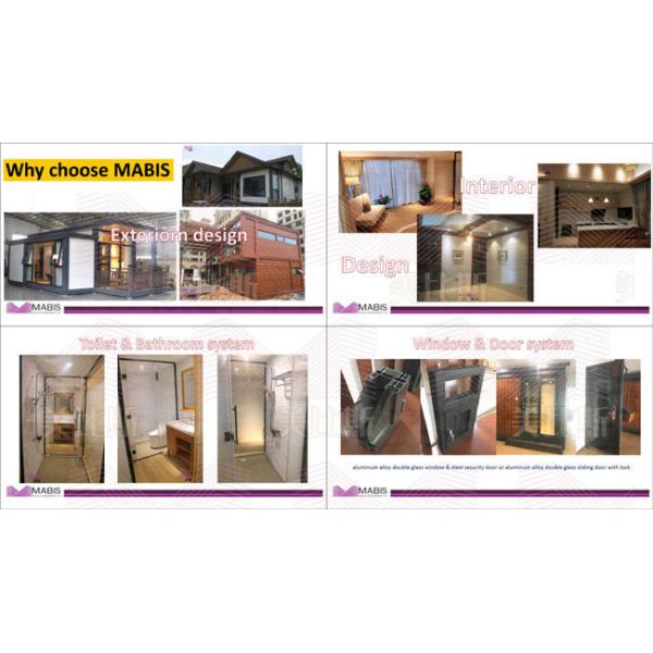 Wooden Design Modern Modular Apartments , Two Bedroom Prefabricated Holiday Homes