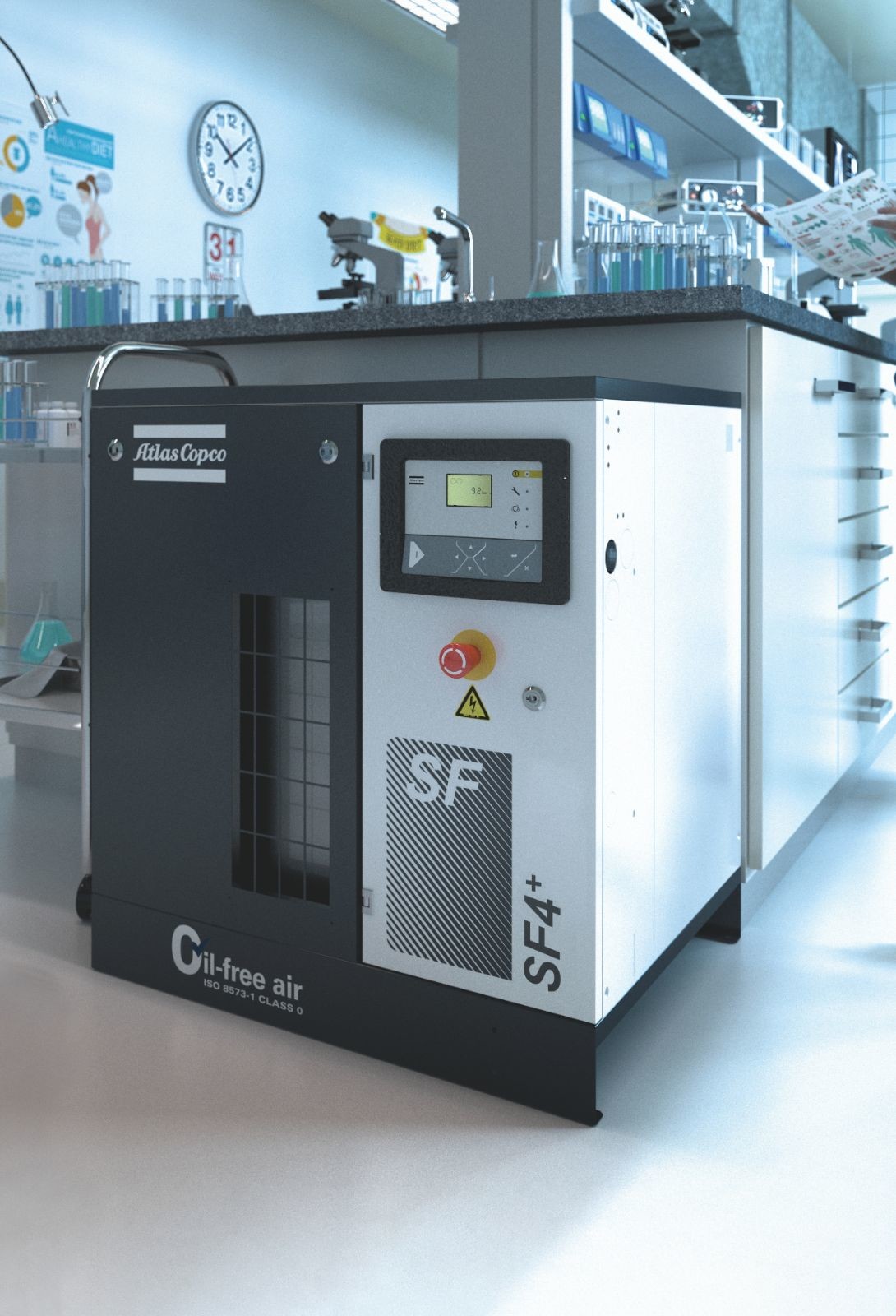 Sf Sf+ Vortex Oil Free Atlas Screw Air Compressor для университета