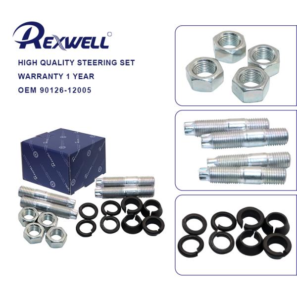 Carro de auto duradero Hex Lobular 90126-12005 Goma delantera del volante Bolsillo de perno Kit para Toyota Land Cruiser Pickup FZJ7# 2007