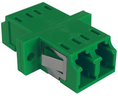 Plastic LC Duplex Adapter RJ45 Type Single Mode To Multimode Adapter With Panel Clip