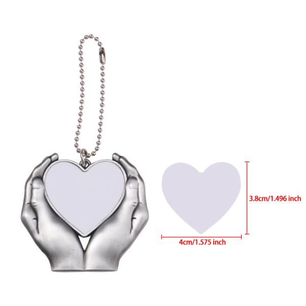 Custom Logo Car Hanging Ornament Metal Christmas Angel Wing Ornaments Sublimation Blanks Christmas Decorations