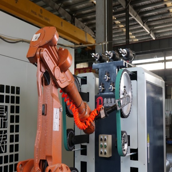 Robotic Deburring And Grinding Machine For Metal Castings High Efficiency Hardware Finishing System