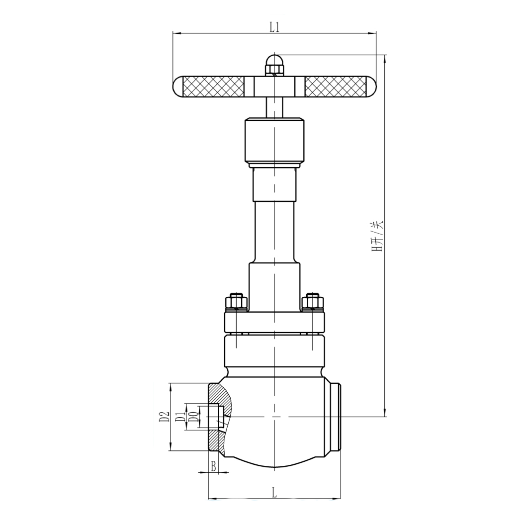 PN320 DN10 к соединению нормального вентиля DN100 криогенному 316 SW SS304/для ДОЛГОТЫ