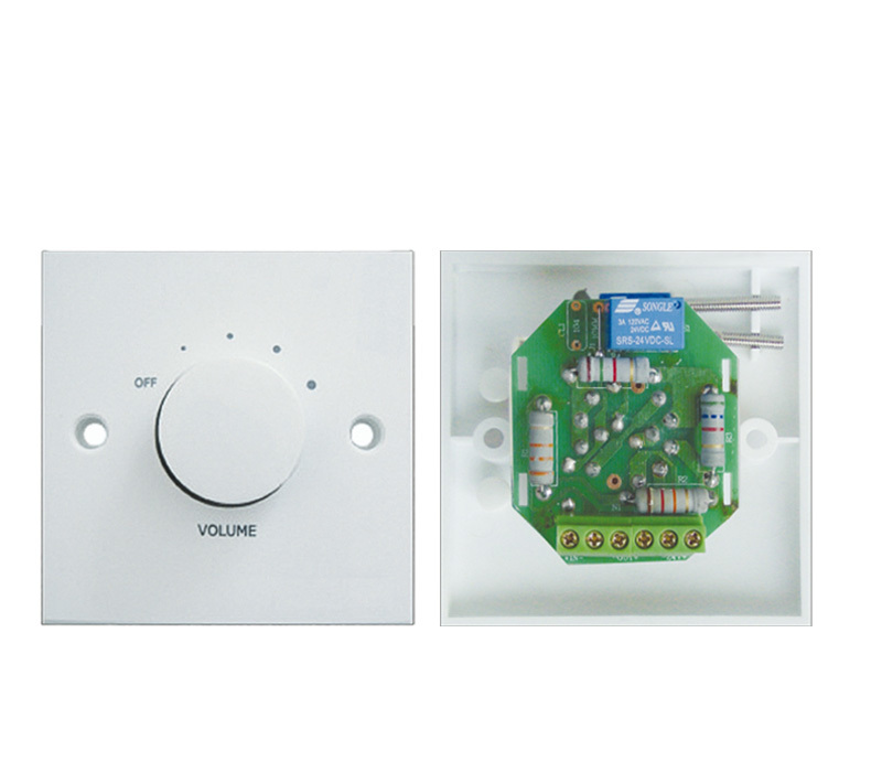 60W Volume Control Switch White Speaker Volume Control Wall Switch