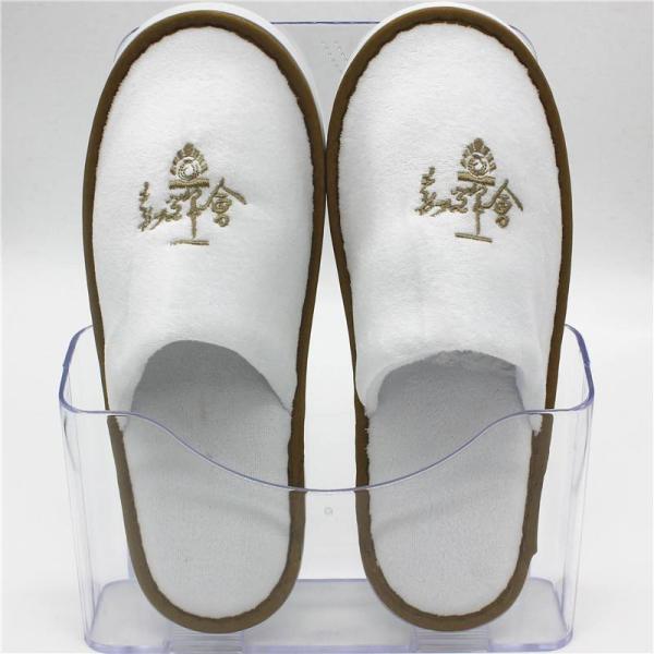 Indoor All Seasons White Disposable Slippers Hotel Bathroom Slippers