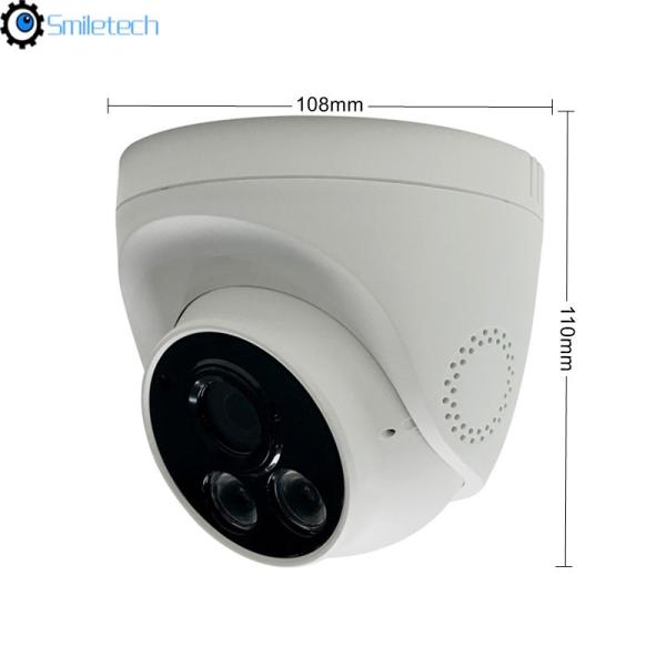Mini indoor POE 5.0MP 20m IR distance 2MP 3.6mm fixed lens H.265 1080P plastic case network dome CCTV camera