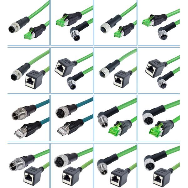 IP68 M12 к собранию соединителя Rj45/держателю панели/отлитому в форму водоустойчивому кабельному соединителю