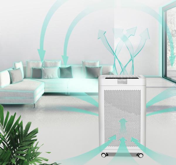 H13 Commercial Hepa Air Purifier 145W OEM Low Noise 1300 Square Feet