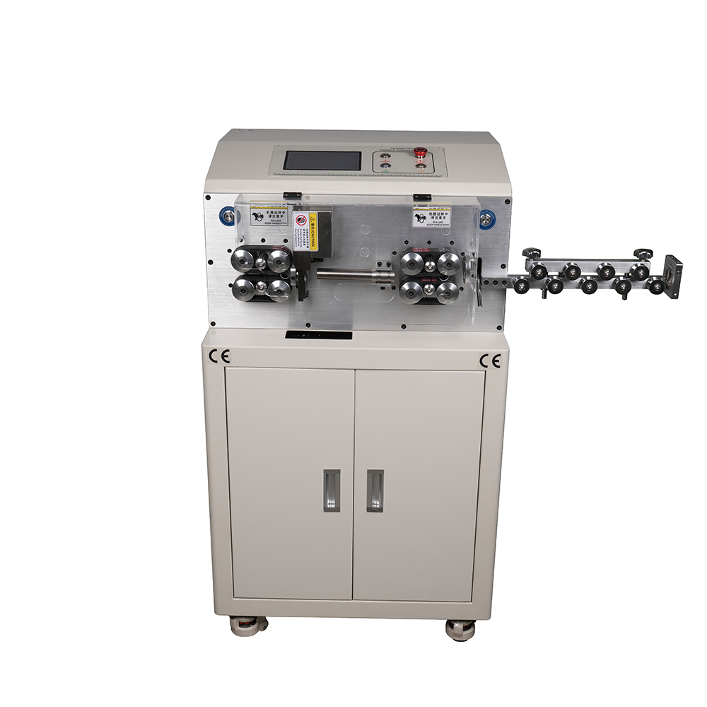Multi Core Cable Cutting Machine 7 Inch Touch Screen Cable Cut And Strip Machine