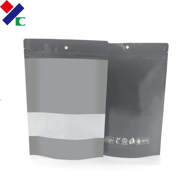 Молнии верхние легкой закускы стойки сумки Mylar вверх с ясным окном