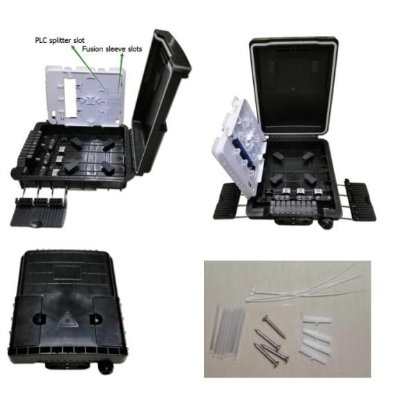 Outdoor Mounted Fiber Optic Cable Termination Box With 8 Sc Simplex Adapter