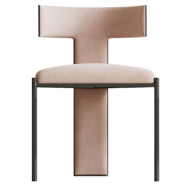 Italian Dining Chairs High-end Design Light Luxury Minimalist Coffee Shop Solid Wood Dining Table Chairs