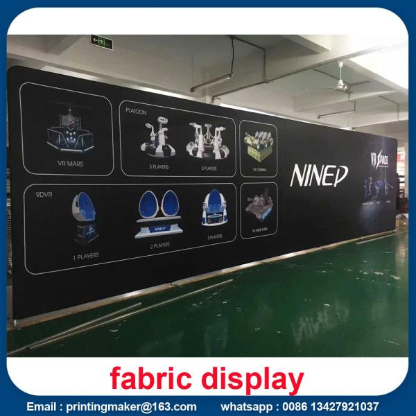 Stretch Trade Show Tension Fabric Displays with Dye Sublimation Printing
