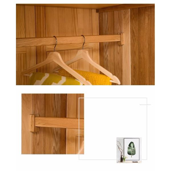 New Modern Simple Wooden Clothes Double Doors Wardrobe Design Furniture Bedroom