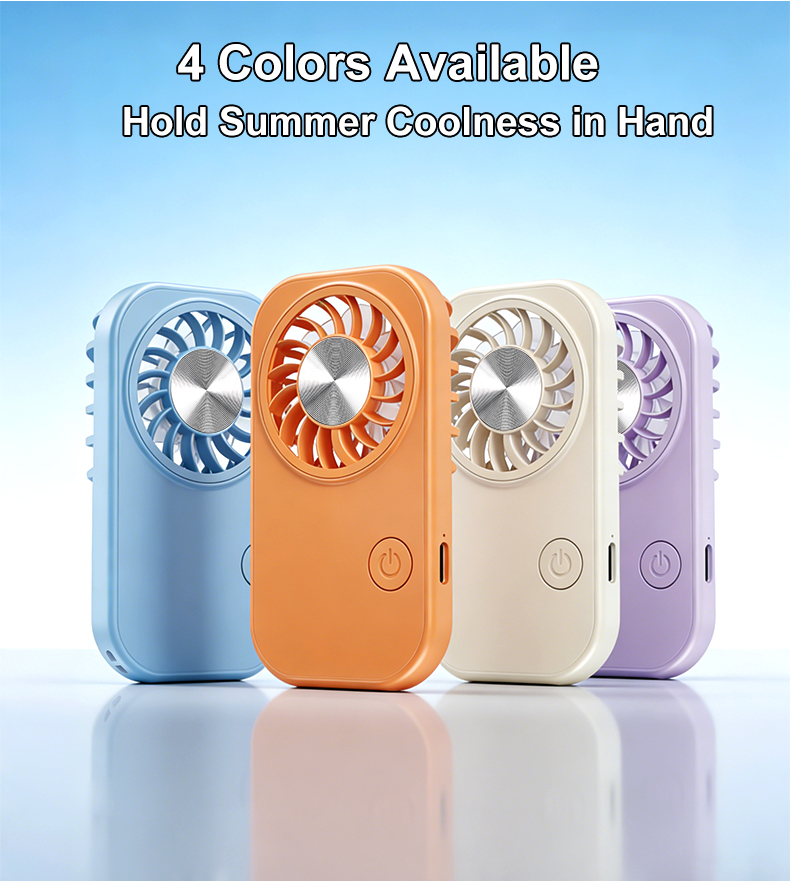 ODM Custom Macaron Color Pocket Fan | Affordable Promotional Gift for Wedding Birthday Events Rechargeable Handheld Cooling Fan