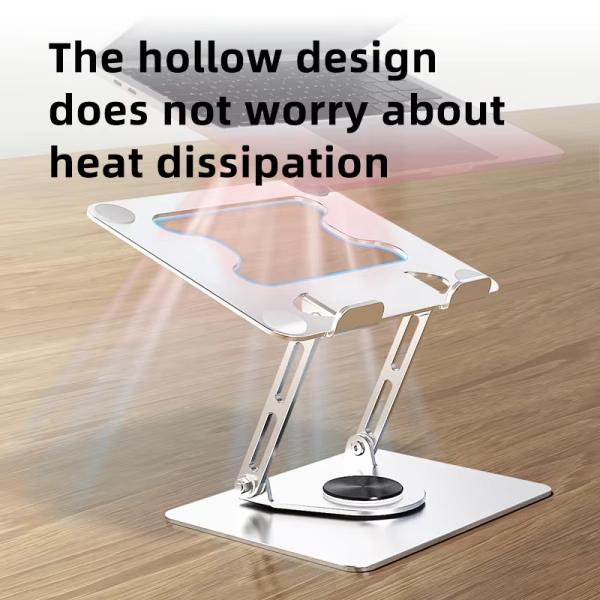 360 Degree Rotatable Alloy Heat Dissipation Laptop Tablet Stand for 11-17'' Notebook Compatibility and Durable Design