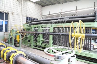 saída ajustável da malha da máquina 195m/h da malha do fio 80x100mm Gabion de 3.2mm