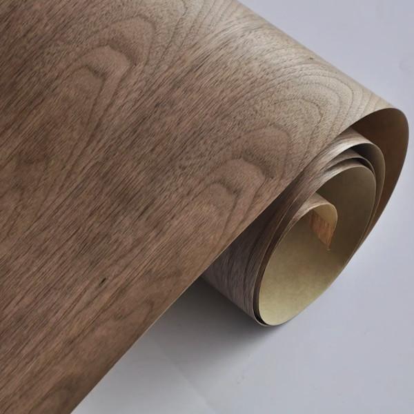 Papel artesanal revestido de faceta FSC Folhas naturais de noz para embalagens cosméticas