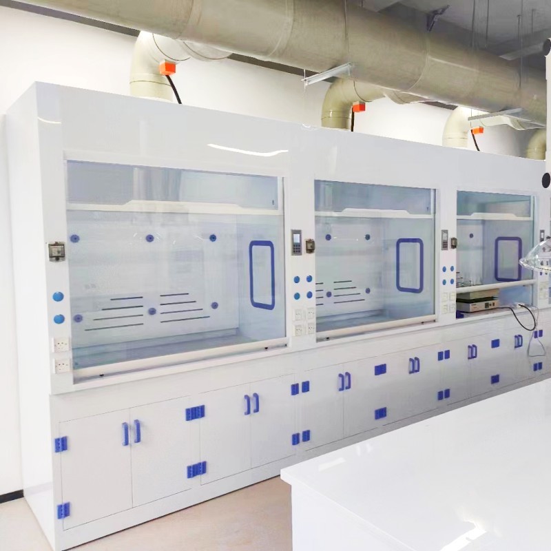 Laboratory PP Fume Hood High Acid Resistant Chemical Exhaust Hood Customized