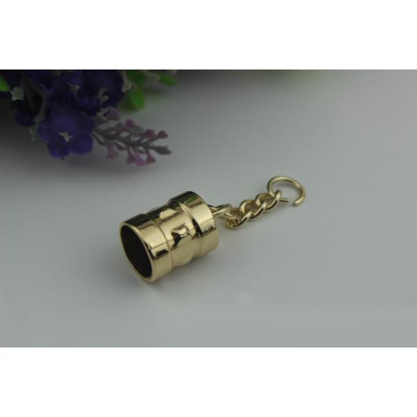New design 13 mm width zinc alloy jewelry suede big bulk leather key tassel metal cap for women