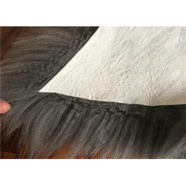 Zalea larga del negro de las lanas de la zalea de la manta piel real de Australia de la sola