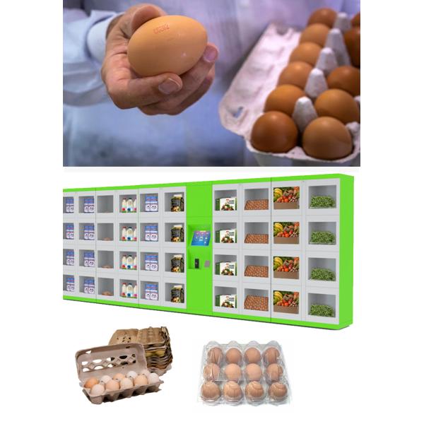 Custom Self Service Wifi Egg Vending Locker With Refrigerator Cooling System