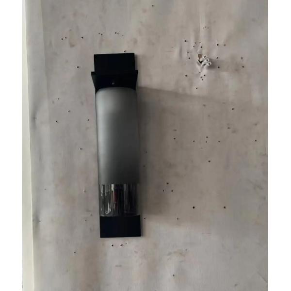 Luz de pared de acero inoxidable apagable personalizada Luz de pared de vidrio ahumado Negro