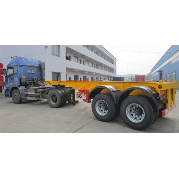 ABS Anti-lock Braking System 20 FT Double Axle Container Trailer Chassis Semi Trailers