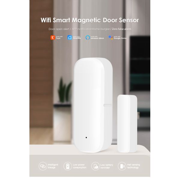 Wifi Wireless Door Contact Sensor With Instant Phone Notification Smart Scene Automation