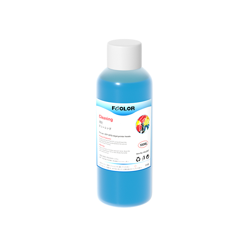Solvent Based Heat Transfer Cleaning Solution Strong Nozzle Unclogging Moisturizing Liquid Imported Small Blue for DTF Printer