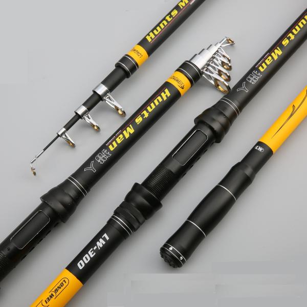 3m 3.6m Super Light Long Handle Carbon Fiber Spinning Fishing Rod with Hardness Hard