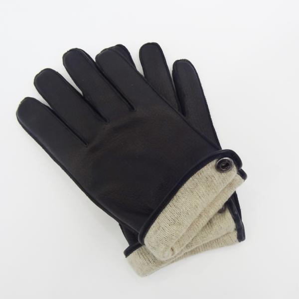 Elastic Mens Warm Dress Gloves , Men'S Deerskin Leather Gloves With Cuff