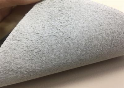 Nonwoven PU + Nylon Car Leather Fabric Beige Color Fire Resistance