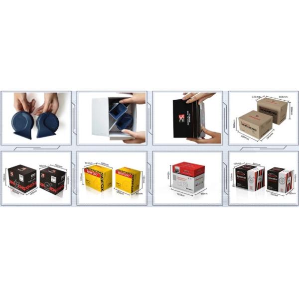 Waterproof 12V 130dB Other Motorcycle Parts Snail Air Horn Siren Loud For Car / Truck